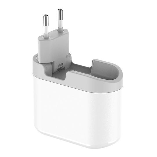 Budi Ladegerät ohne Kabel mit USB-A Anschluss und USB-C Anschluss 18W Weißs (328E)
