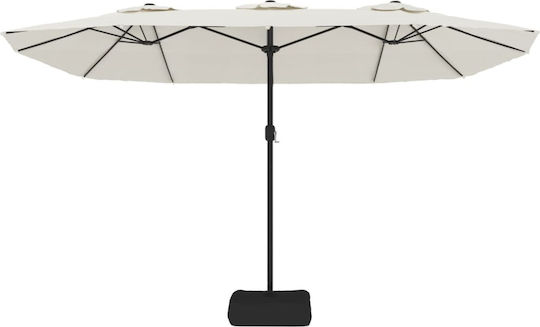 Ομπρέλα Μεταλλική Λευκή 4.49x2.65xΥ2.45m