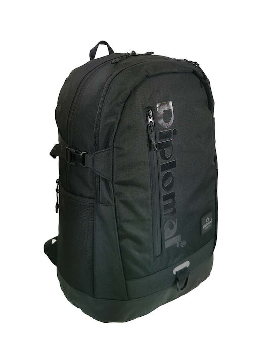 Diplomat Fabric Backpack Waterproof Black 20lt
