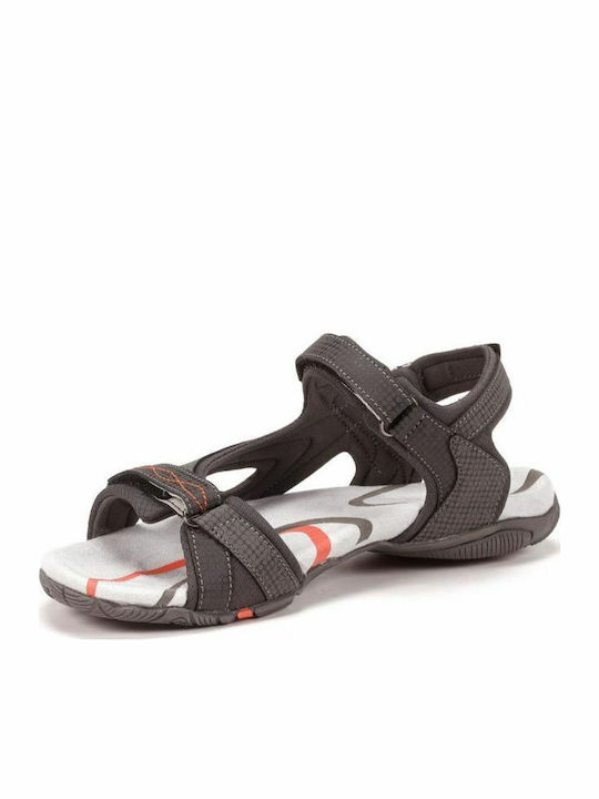 Flache Sandalen für Damen Sportlich in Gray Farbe