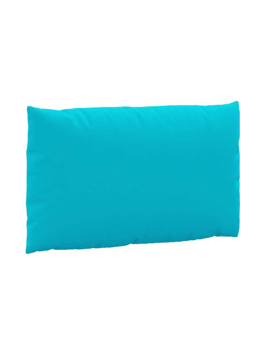 vidaXL vidaXL Gartenstuhlkissen Wasserdichtes Sitzbank-Kissen Mit Rückenlehne Türkis 3 Stück 60x60cm