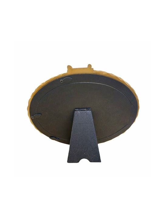 Wall-mounted Plastic Photo Frame with Gold Frame