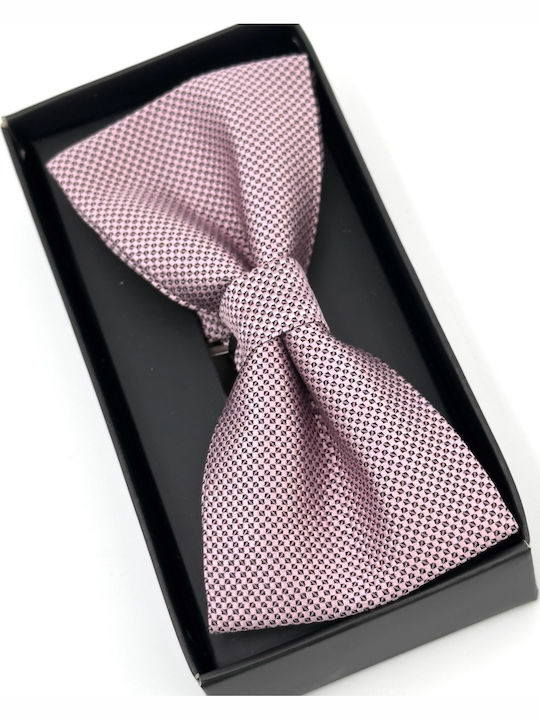 Legend Accessories Silk Bow Tie Set with Pochette Pink