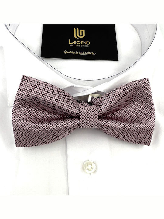 Legend Accessories Silk Bow Tie Set with Pochette Pink