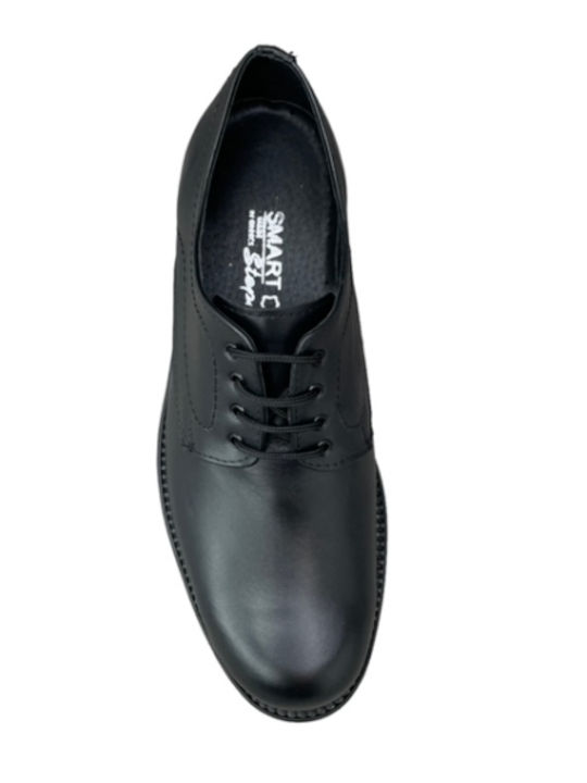 Smart Steps Men's Leather Casual Shoes Black