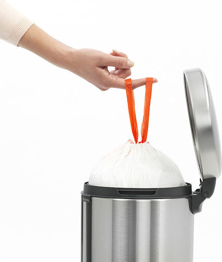 Brabantia Inox Καλαθάκι Μπάνιου 5lt Ασημί