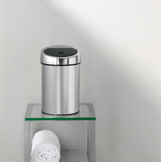 Brabantia Inox Καλαθάκι Μπάνιου 3lt Ασημί
