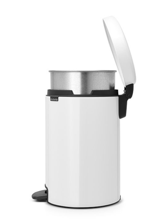 Brabantia Inox Bathroom Basket 12lt White