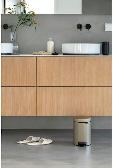 Brabantia NewIcon Inox Badezimmer Mülleimer 3Es Beige