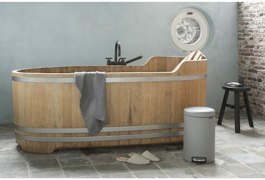 Brabantia NewIcon Πλαστικό Καλαθάκι Μπάνιου 12lt Γκρι