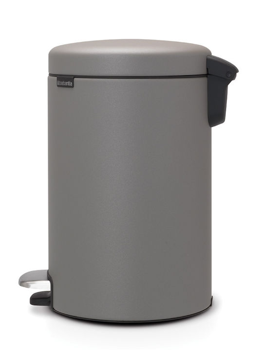 Brabantia NewIcon Πλαστικό Καλαθάκι Μπάνιου 12lt Γκρι