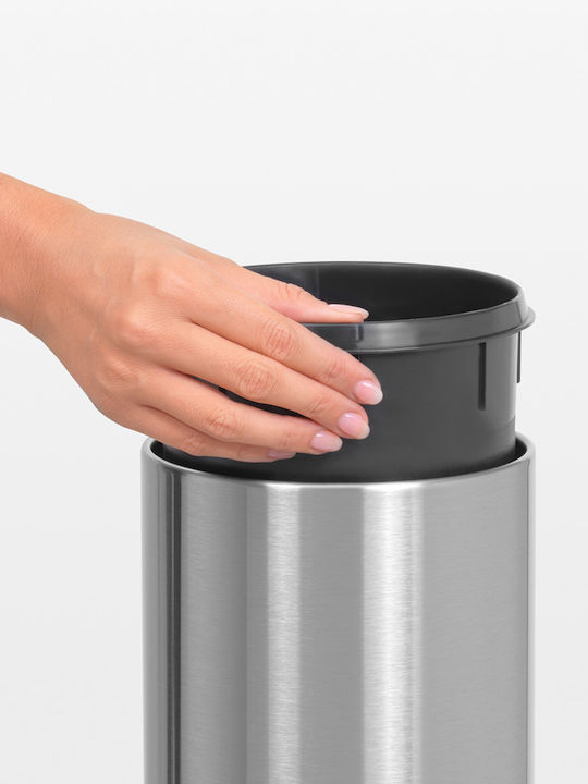 Brabantia Inox Badezimmer Mülleimer 3Es Braun