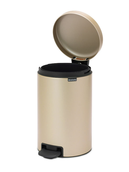 Brabantia NewIcon Inox Банята кошче 12лт Сребрист