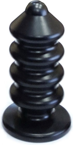 Black Label Πρωκτική Σφήνα Large Μαύρη