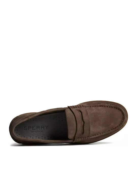 Δερμάτινα Ανδρικά Loafers σε Καφέ Χρώμα
