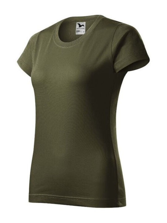 Malfini Basic Bărbătesc Tricou Promotional Mânecă Scurtă în Verde Culore