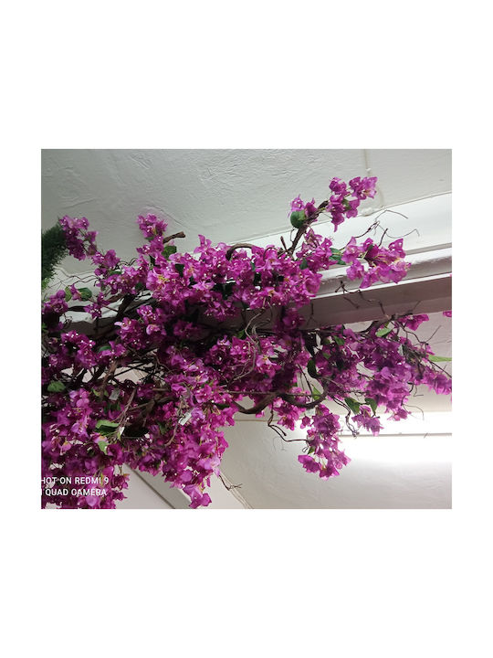 Artificial Decorative Branch Purple 150cm 1pcs