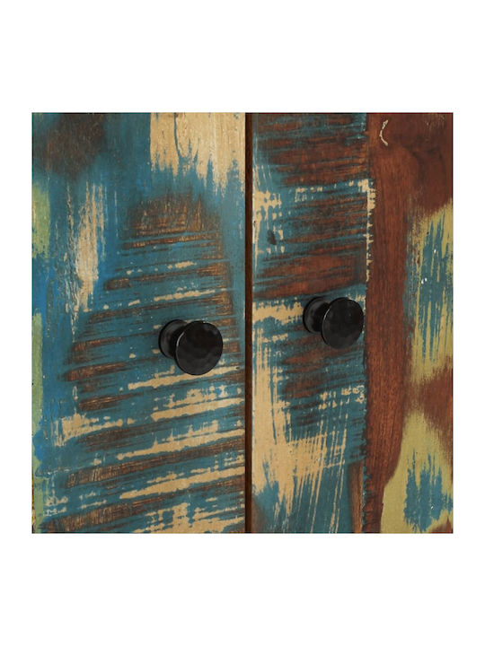 Sideboard made of Solid Wood with Drawers Multicolor 60x33x100cm