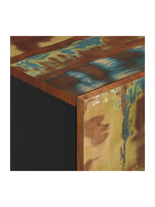 Sideboard made of Solid Wood with Drawers Multicolor 60x33x100cm