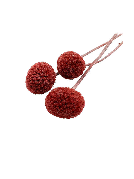 Artificial Decorative Branch Daisy Burgundy 60cm 1pcs