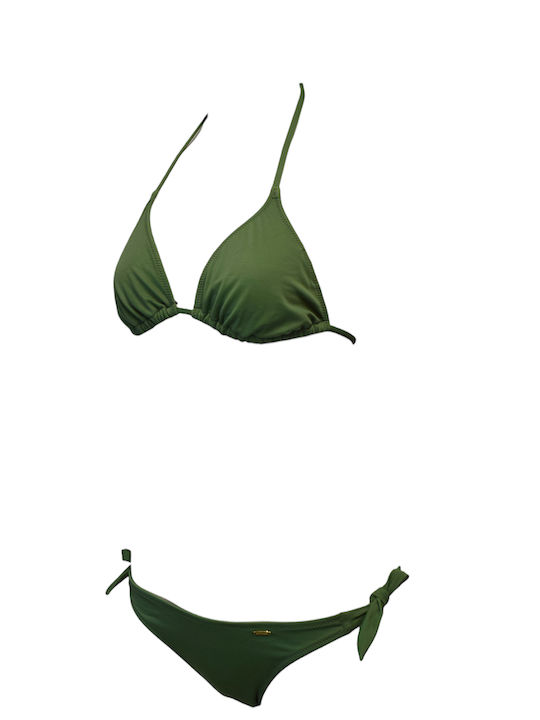 Bikini Set Triangle & Brazil Khaki
