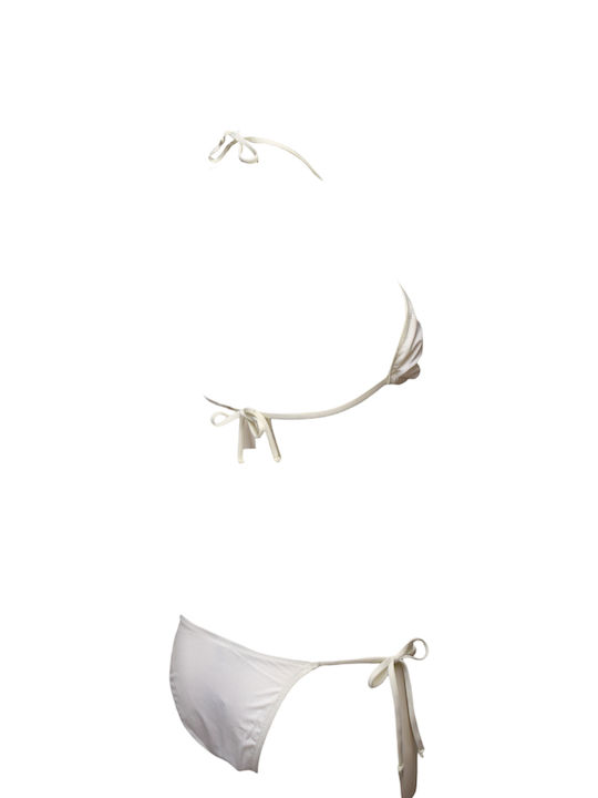 Set Bikini Τριγωνάκι Λευκό