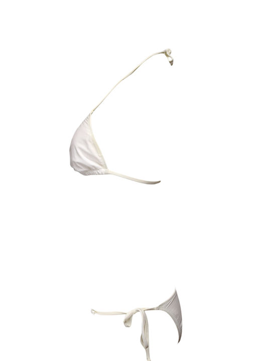 Set Bikini Τριγωνάκι Λευκό