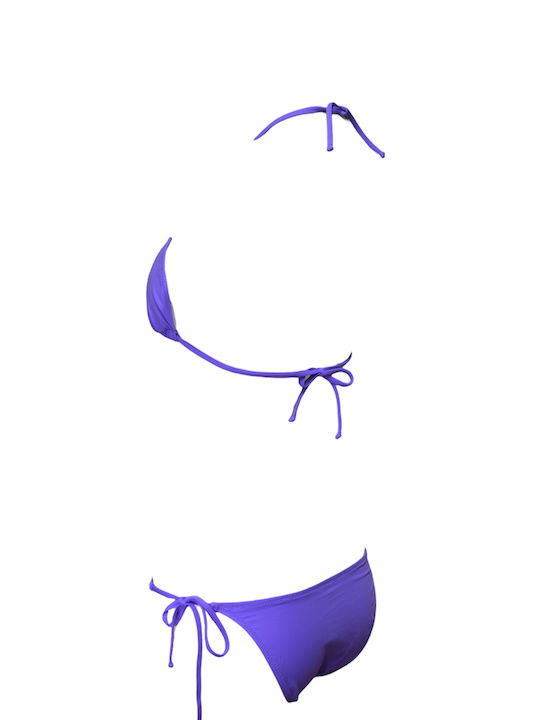 Set Bikini Τριγωνάκι Λιλά