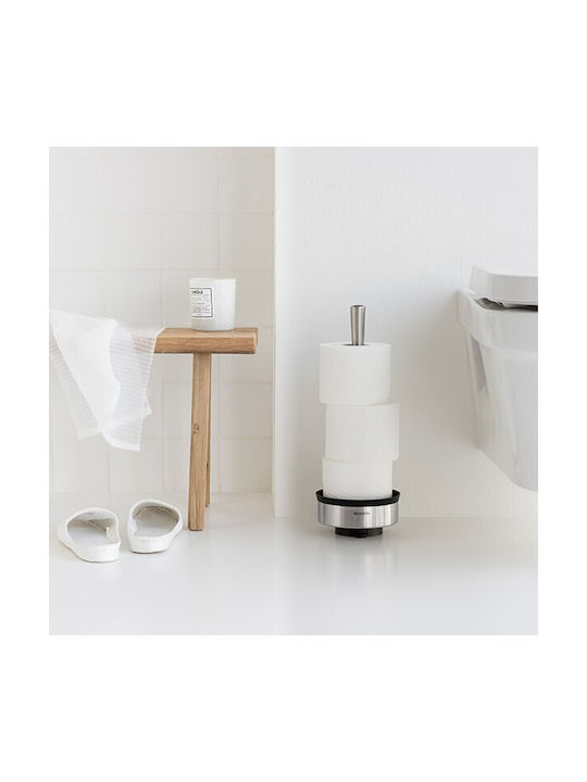 Brabantia Wandmontiert Papierhalter Metallisch Silber