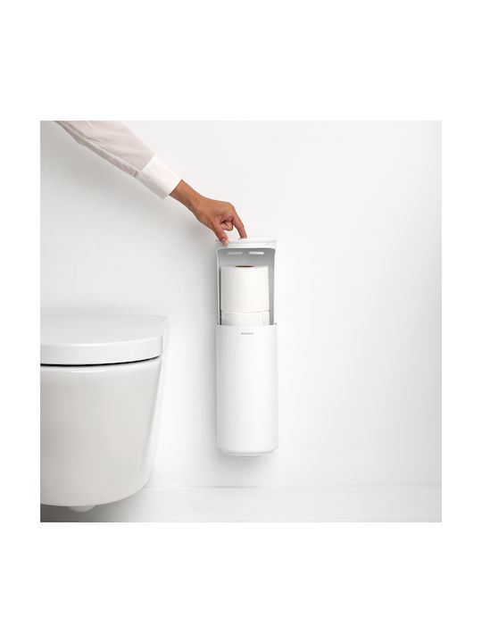 Brabantia Boden Papierhalter Metallisch Weiß