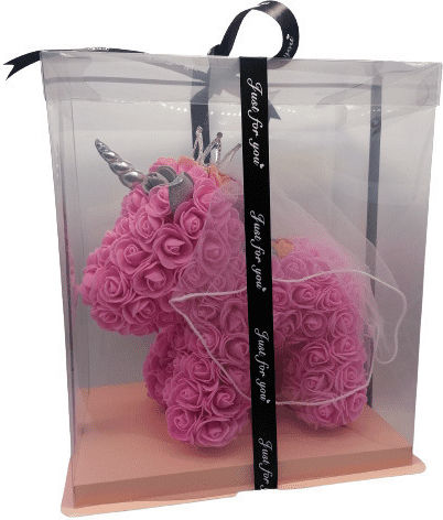 Einhorn aus Dekorative künstliche Rosen in Box Romvous