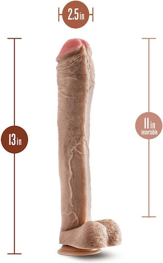 Dr. Skin Mr. Ed Ρεαλιστικό Dildo με Όρχεις και Βεντούζα Flesh 33cm