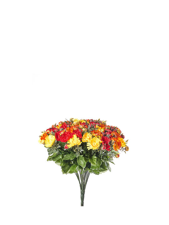 Bouquet of Artificial Flowers Chrysanthemum Orange 40cm 1pcs