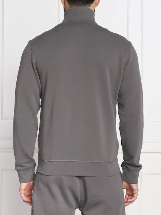 Hugo Boss Men's Sweatshirt Jacket with Pockets Gray