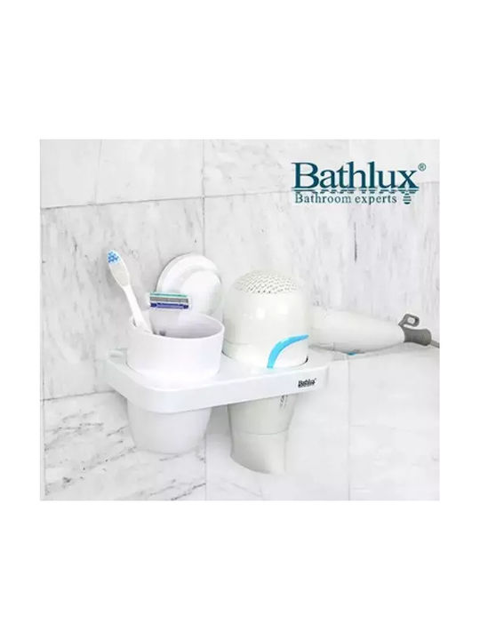 Bathlux Органайзер за кола Пластмаса С вакуум Бял