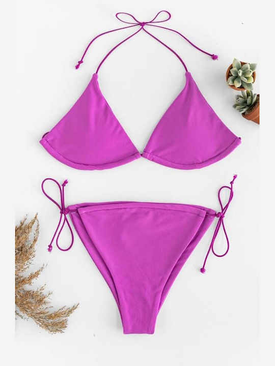 Set Bikini Triunghi Cu Burete Detașabil
