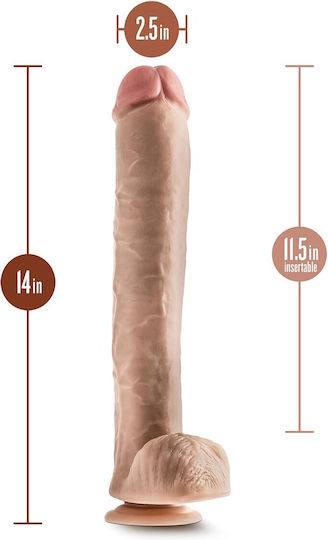 Dr. Skin Dr. Michael Ρεαλιστικό Dildo με Όρχεις και Βεντούζα Flesh 36cm
