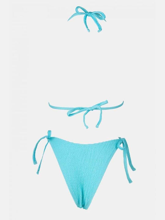 Bikini-Set Dreieck mit Abnehmbarer Verstärkung & Brasilien Türkis
