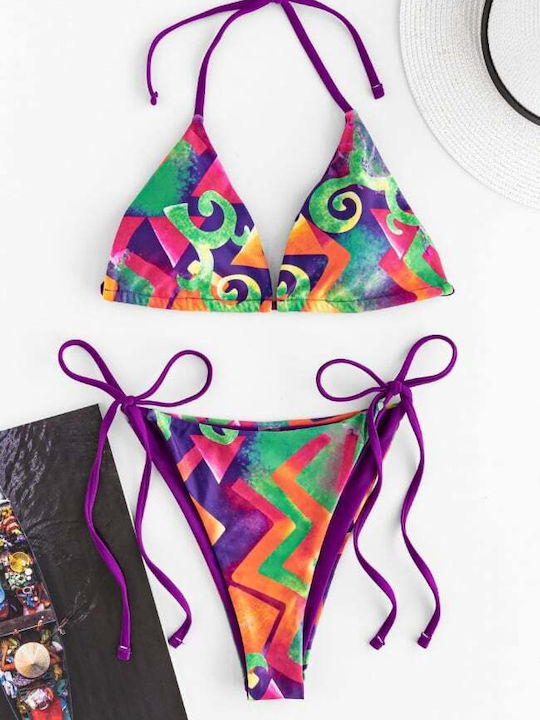 Set Bikini Triunghi Cu Burete Detașabil