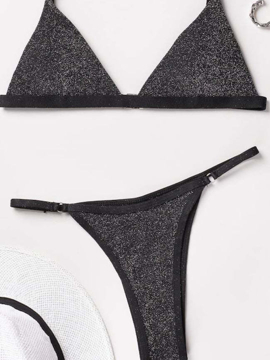 Set Bikini Brasil Silber Ασημί