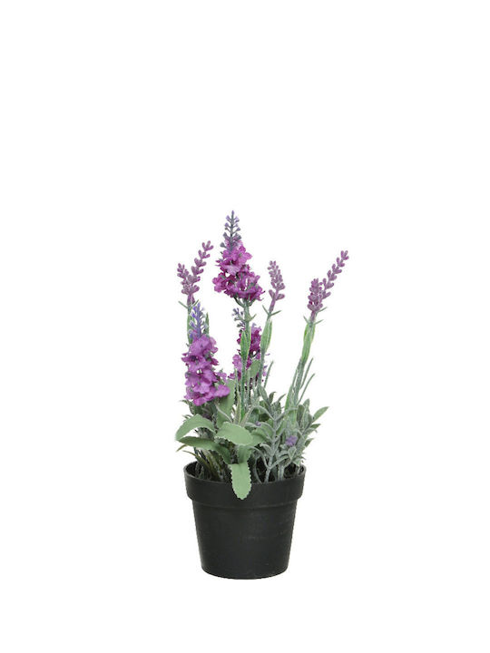 Artificial Plant in Small Pot Lavender Black 12cm Interni Oggi
