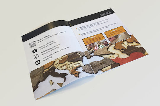 Canvastic 3D Decorațiune Pentru Perete Lucrată Manual Din Lemn 190x110cm