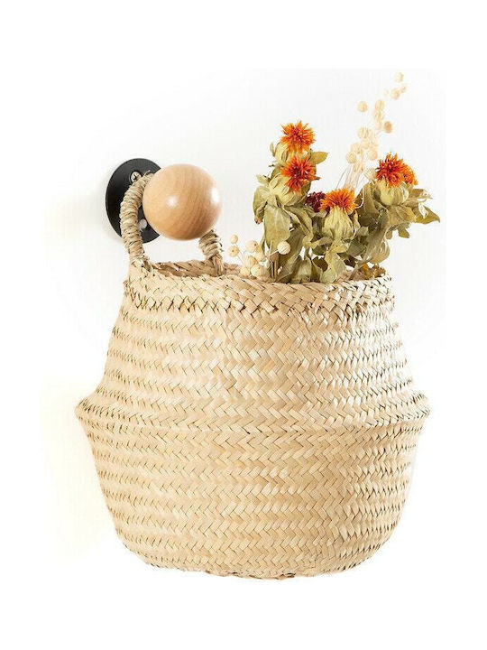 La Redoute Interieurs Handgefertigte Wanddekoration in Beige aus Korbweide Material 24x24cm