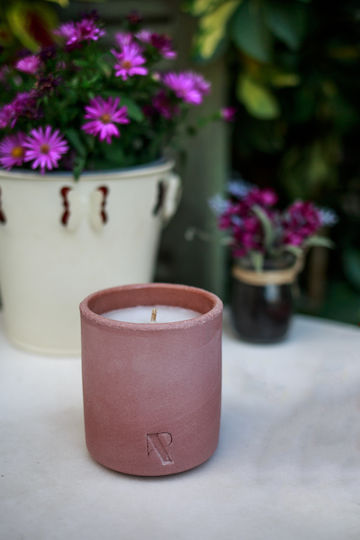 Aromatisches Kerze im Gefäß mit Blumenkraft Parfüm 200gr