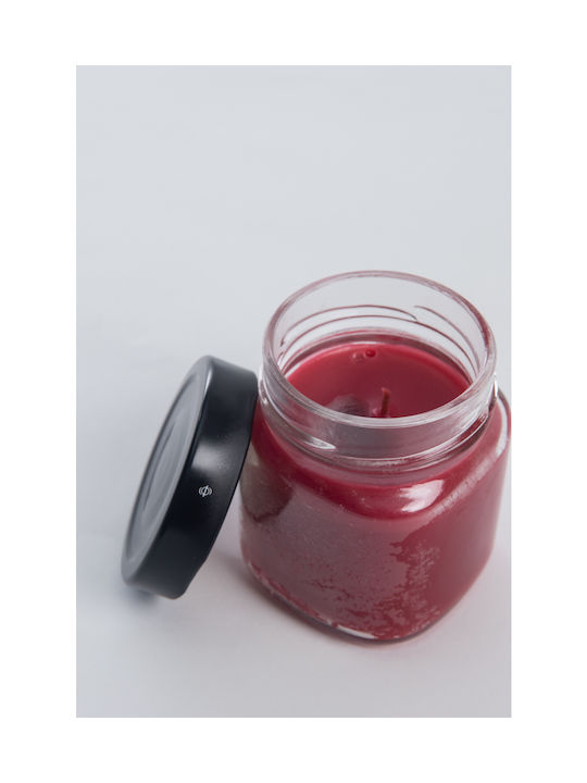 Scented Candle Jar Red 150gr 1pcs