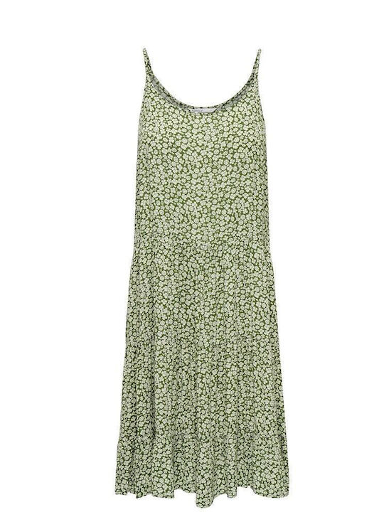 Only Καλοκαιρινό Mini Φόρεμα Πράσινο