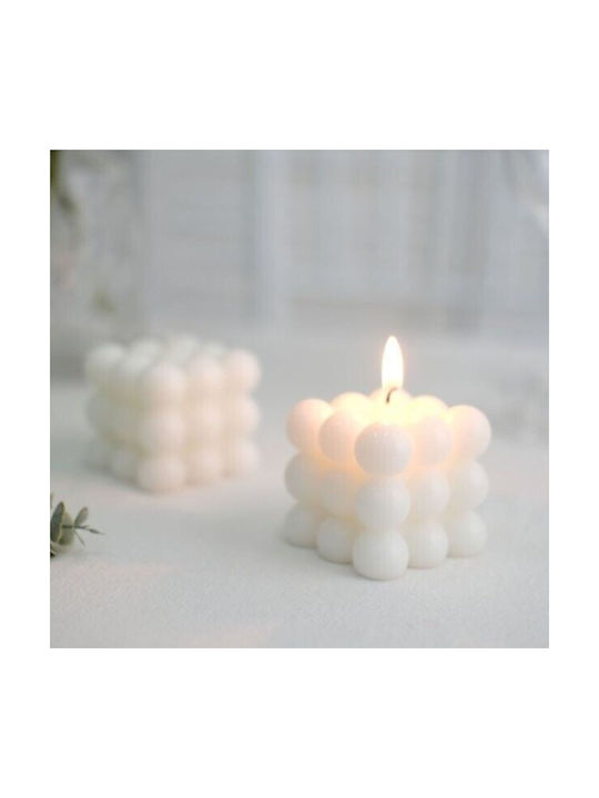 Koopman Lumânare Decorativă Albă 6x5.5cm