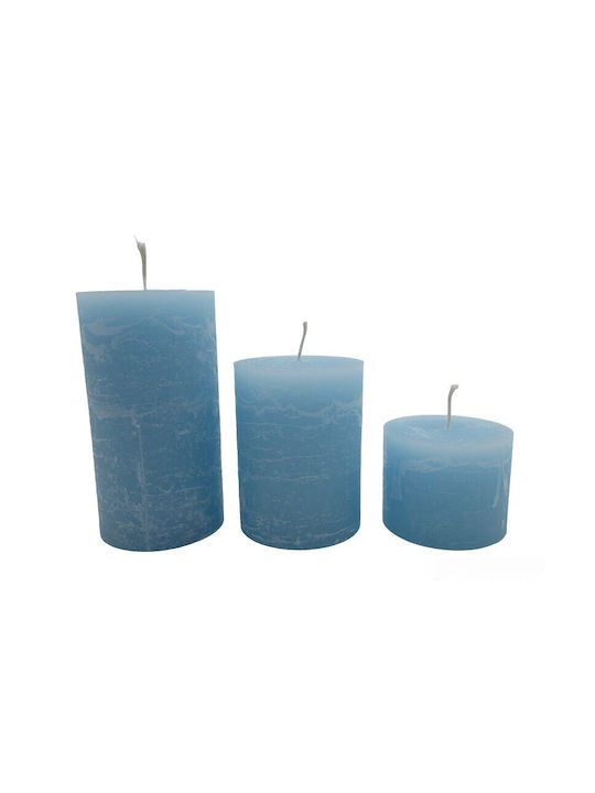 Singular Wax Scented Candle Light Blue 1pcs