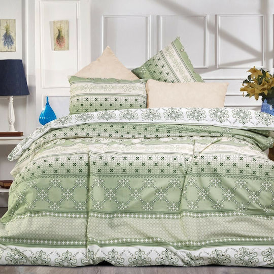 Dimcol Set Super dublu 4buc 240x270cm Callipatira 334 L.Green / Olive