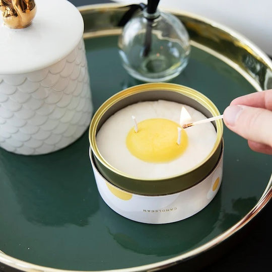 Candlehand Aromatic Candle in Metal Box with Vanilla Egg Scent 300g